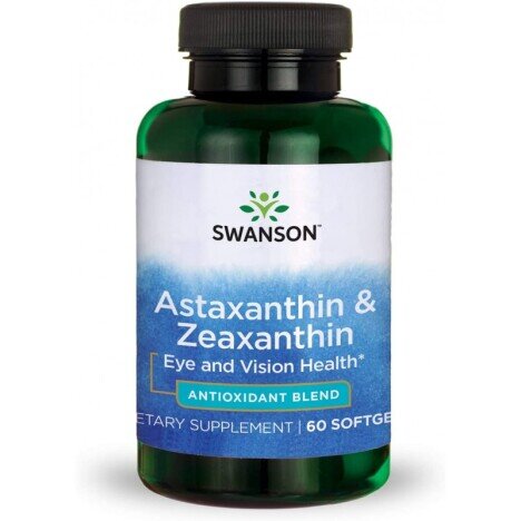 Swanson Astaxantina & Zeaxantina 60 Capsule (Supliment sanatate ochi)